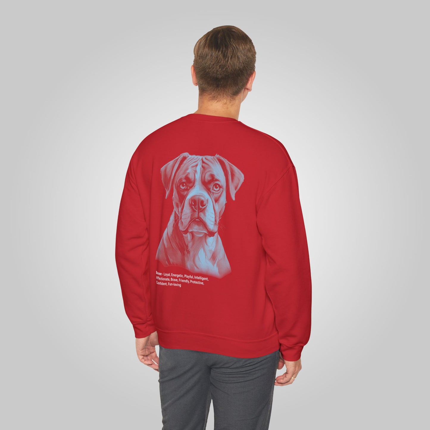 Boxer Dog Unisex Heavy Blend™ Crewneck Sweatshirt - Boxer Sweatshirt