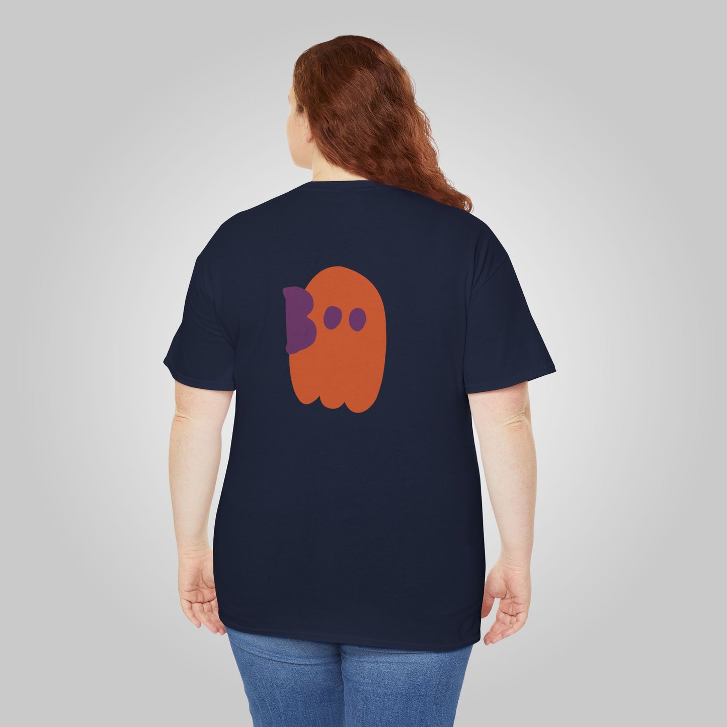 Halloween Boo Unisex Heavy Cotton Tee, Ghostly Gotcha Boo T-Shirt, Halloween Tee