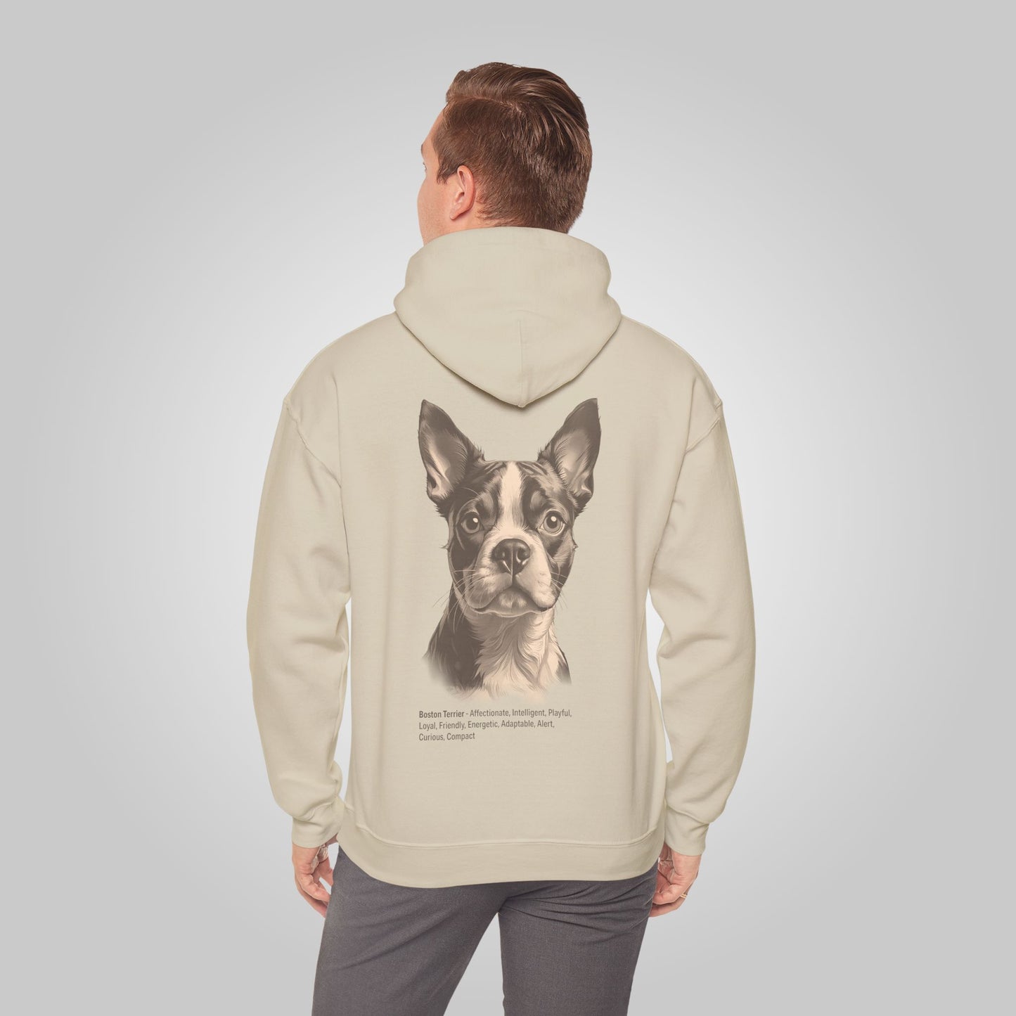 Boston Terrier Dog Unisex Heavy Blend™ Hooded Sweatshirt - Boston Terrier Hoodie