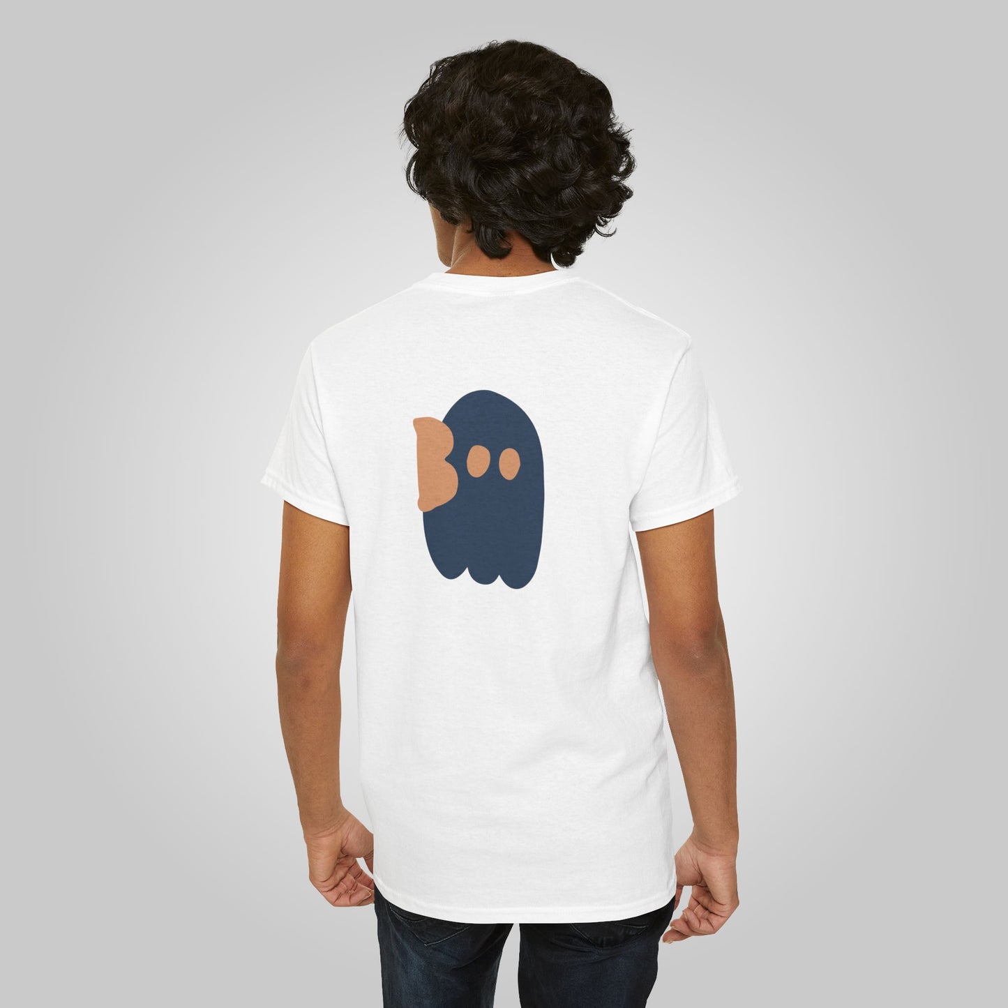 Halloween Boo Unisex Heavy Cotton Tee, Ghostly Gotcha Boo T-Shirt, Halloween Tee