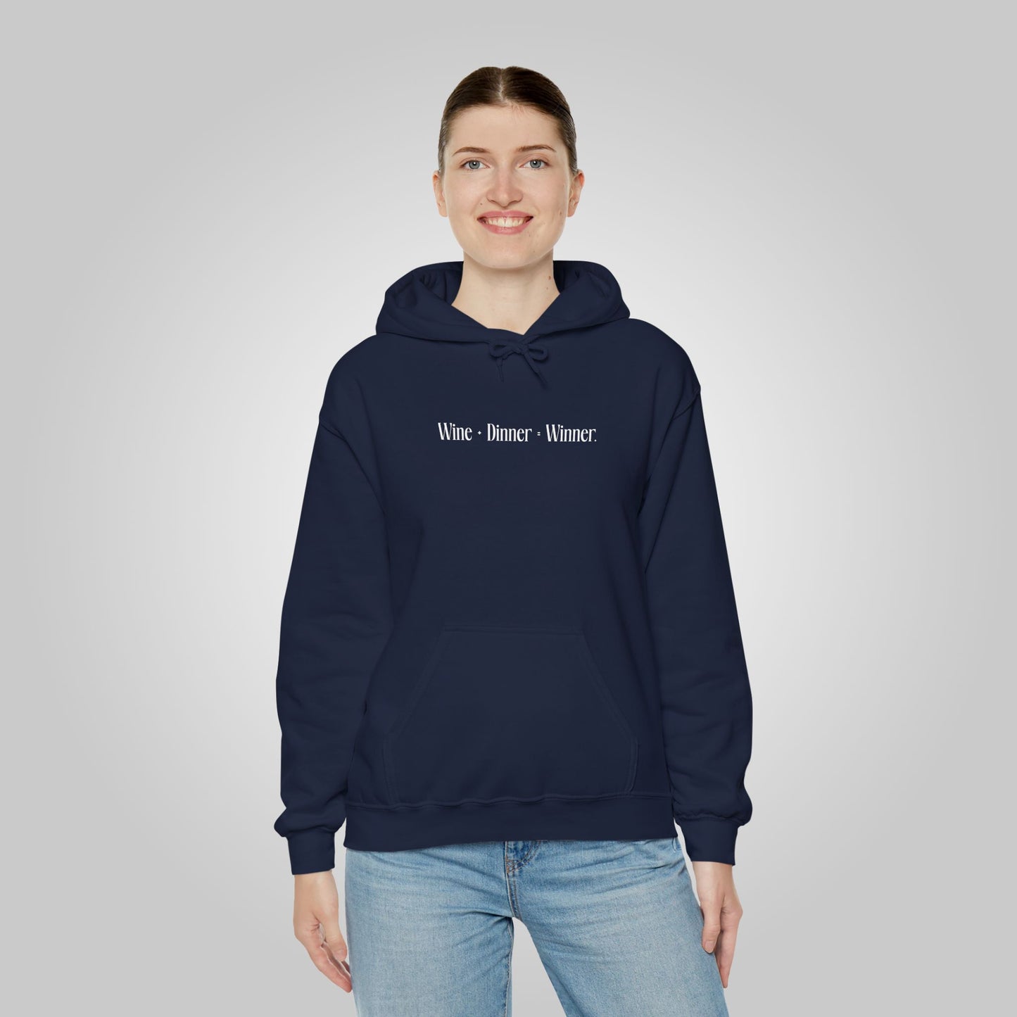 Wine+Dinner Unisex Heavy Blend™ Hooded Sweatshirt - Winner Hoodie