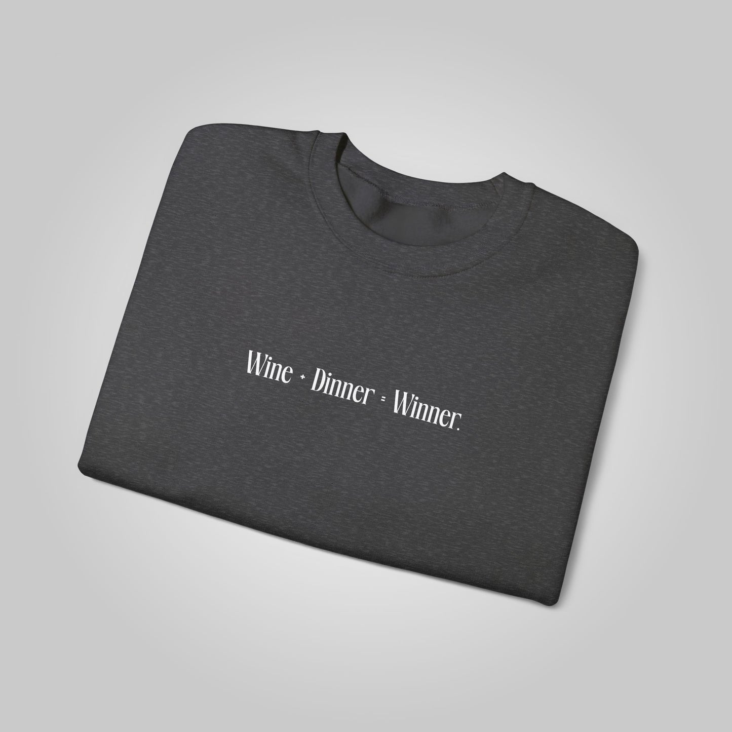 Wine+Dinner Unisex Heavy Blend™ Crewneck Sweatshirt - Winner Sweatshirt