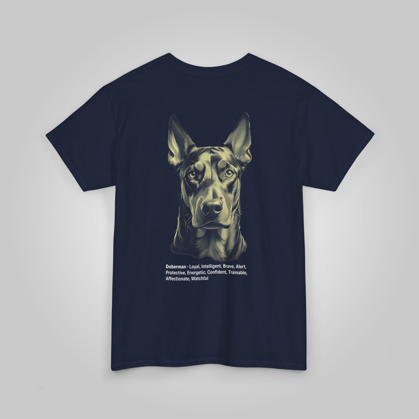 Doberman Dog Unisex Heavy Cotton Tee - Doberman Tee