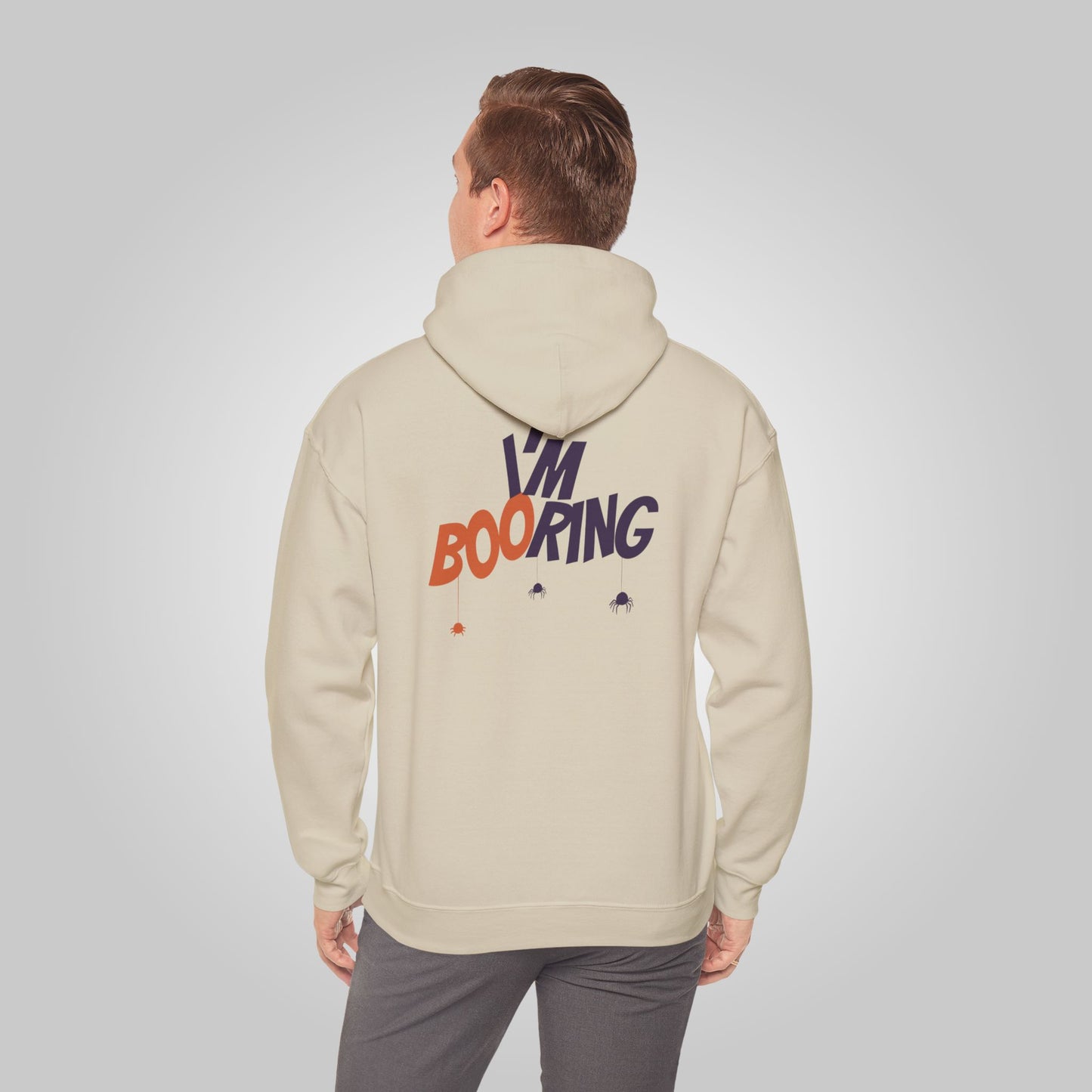 Halloween I am booring Unisex Heavy Blend™ Hooded Sweatshirt, I am booring Hoodie, Halloween Hoodie