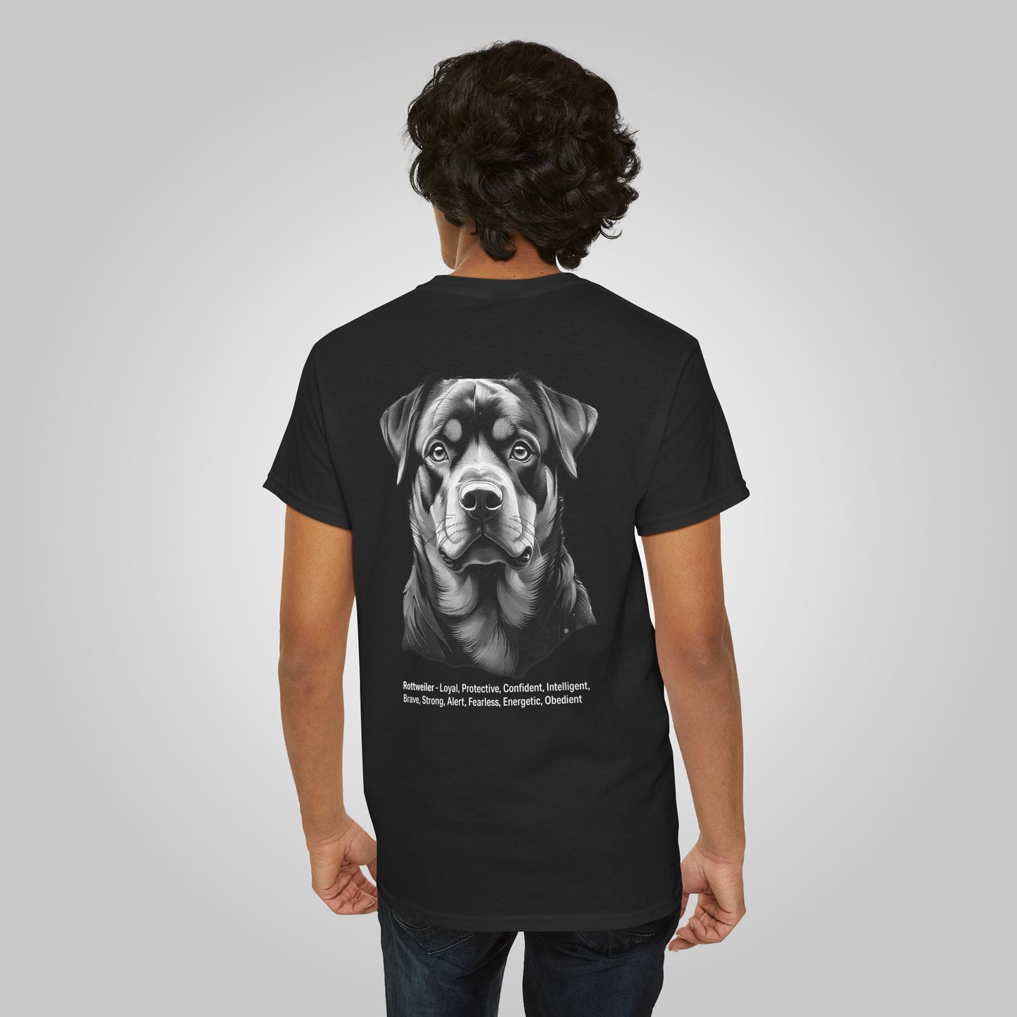 Rottweiler Dog Unisex Heavy Cotton Tee - Rottweiler Tee