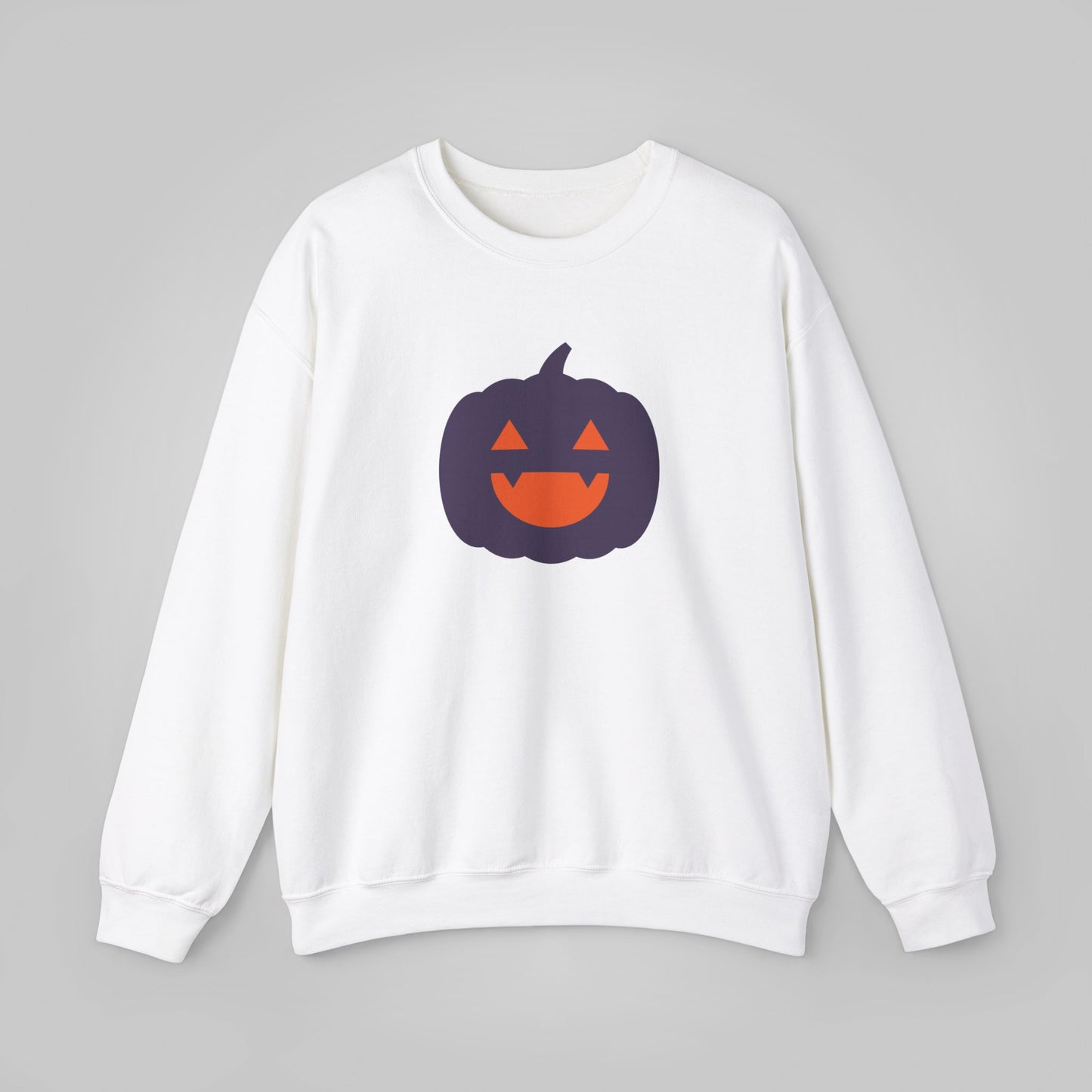 Halloween Pumpkin Head Unisex Heavy Blend™ Crewneck Sweatshirt, Harvest Jack Sweatshirt, Halloween Sweatshirt