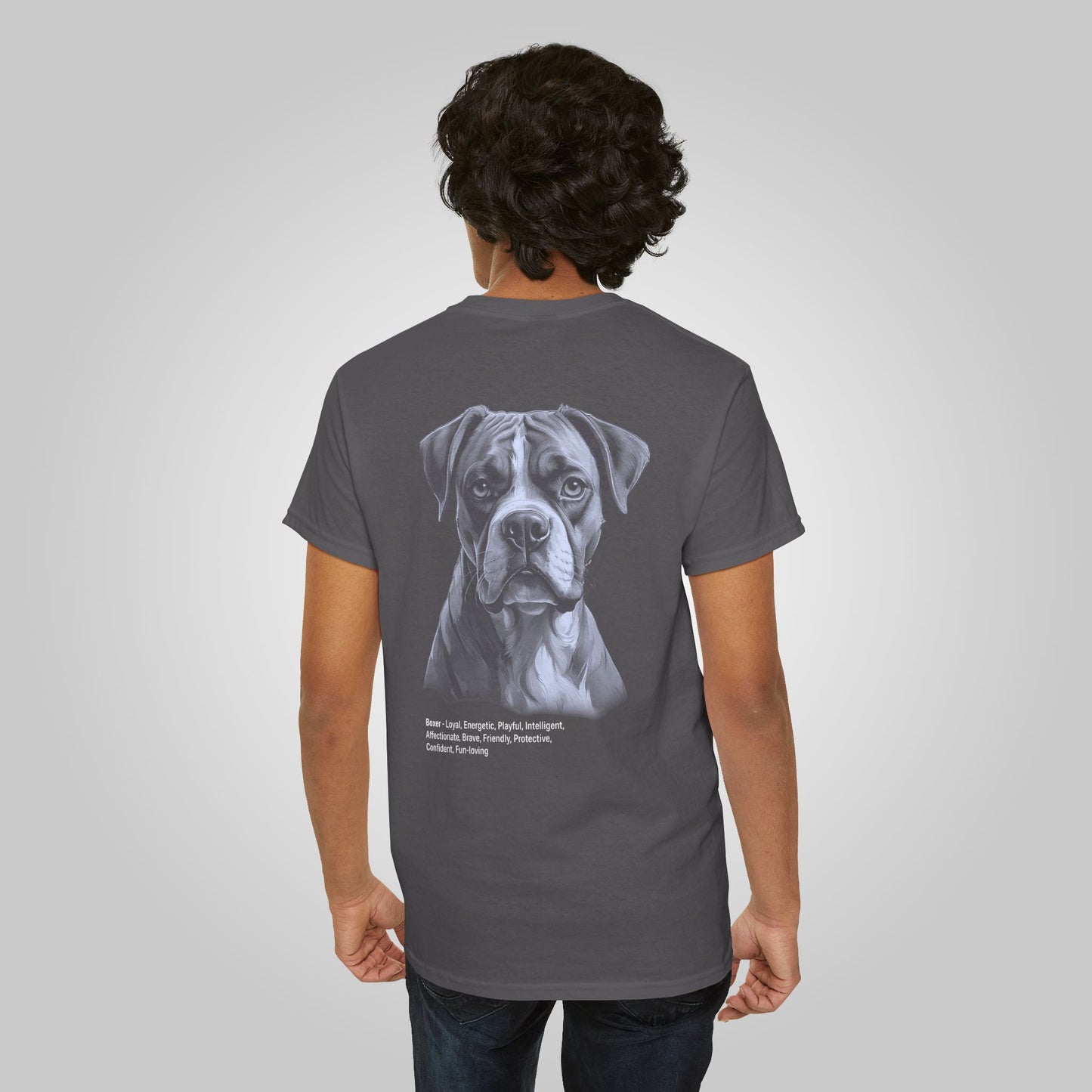 Boxer Dog Unisex Heavy Cotton Tee - Boxer Tee