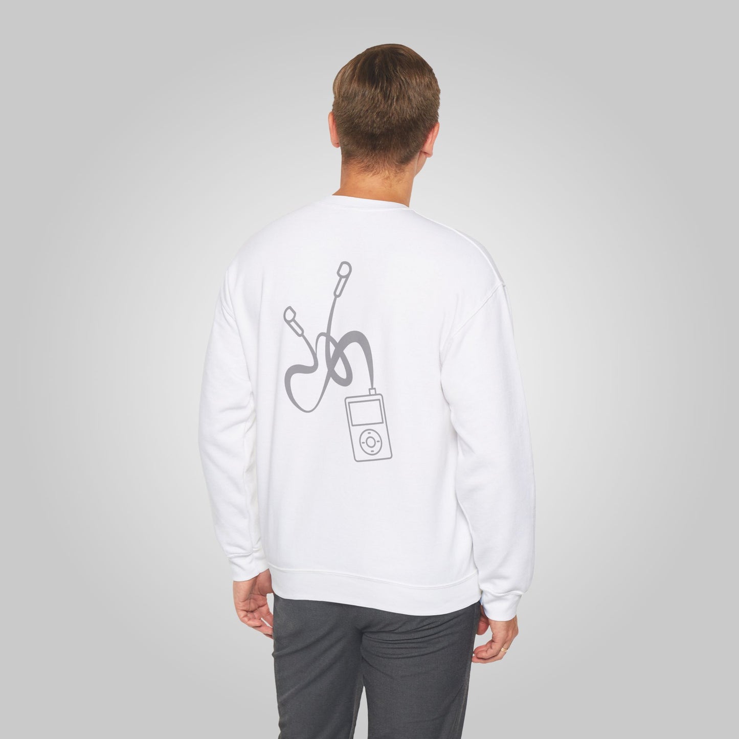 Classic iPod Style Unisex Heavy Blend™ Crewneck Sweatshirt, iPod Retro Sweatshirt